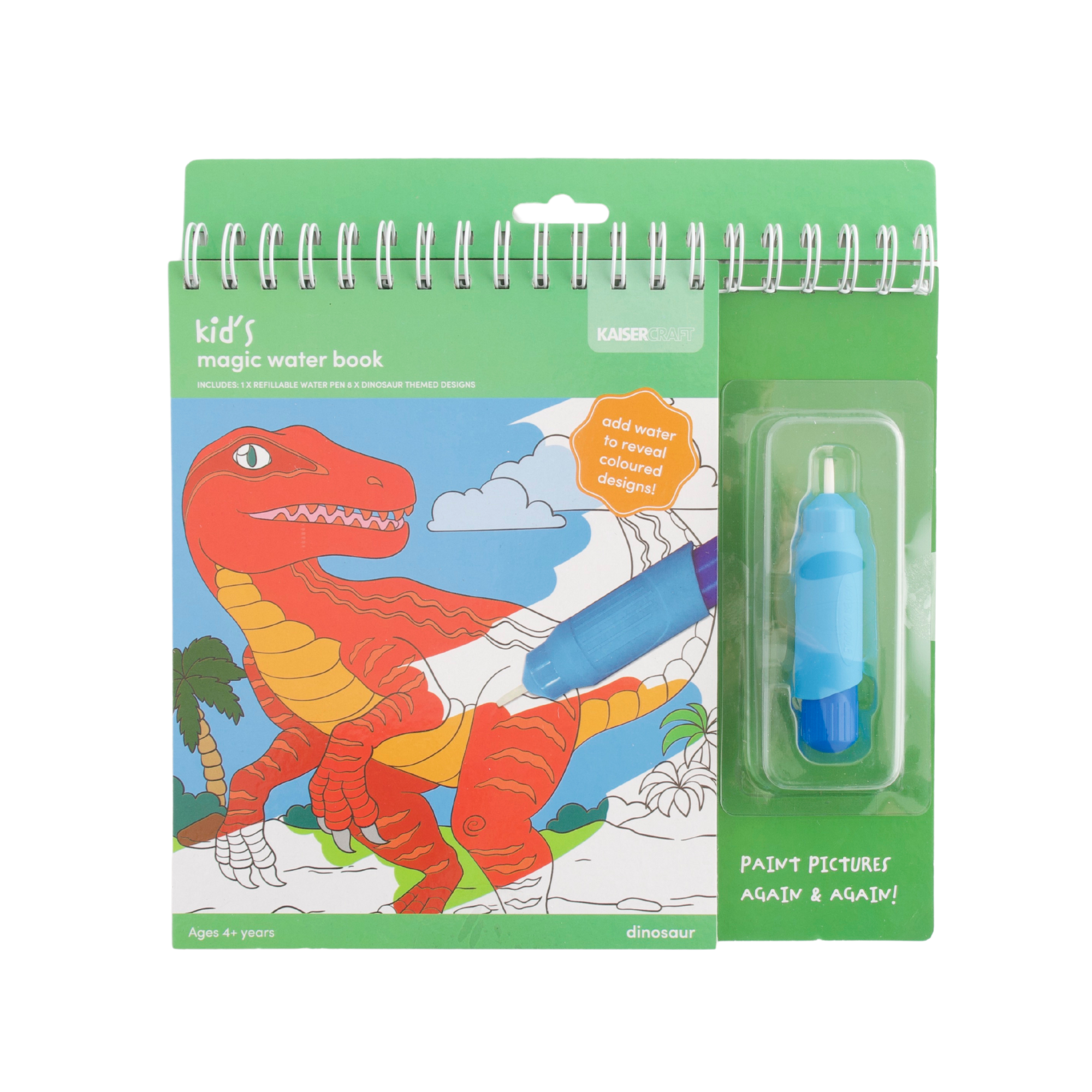 Kaiser Creative Club - Kids Magic Water Book - DINOSAUR